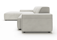 Sofa Viero - Hellgrau - 299x189 cm - Marcottestyle Shop Lounge Left