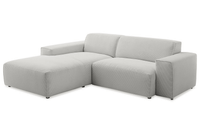 Sofa Viero – Silver – 2.5 - Seater with Lounge 228 x 189 cm - Marcottestyle Shop Lounge Left