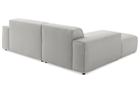 Sofa Viero – Silver – 2.5 - Seater with Lounge 228 x 189 cm - Marcottestyle Shop Lounge Left
