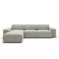Canapé Viero – Taupe – 299x189 cm - Marcottestyle Shop Lounge Left