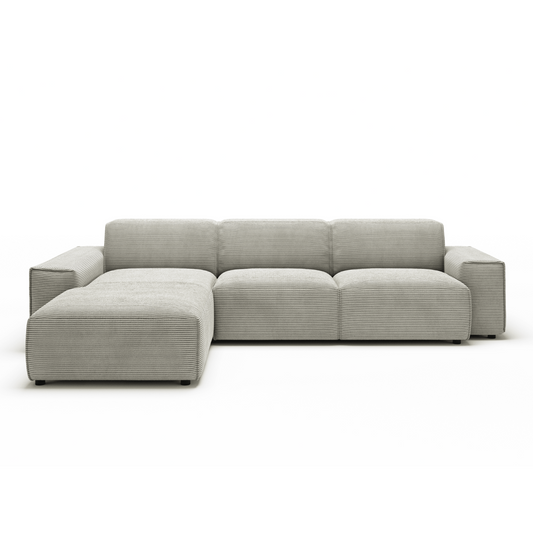 Sofa Viero - Taupe - 299x189 cm - Marcottestyle Lounge Left