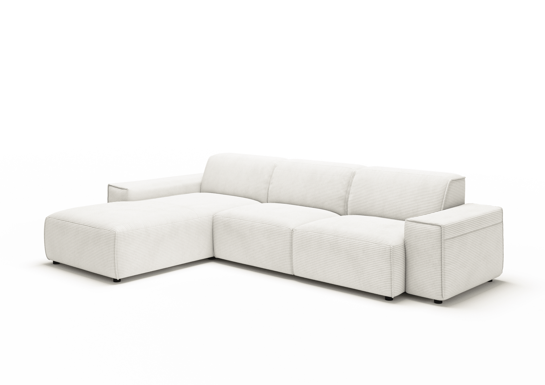 Sofa Viero – Wit – 299x189 cm - Marcottestyle Shop Lounge Left