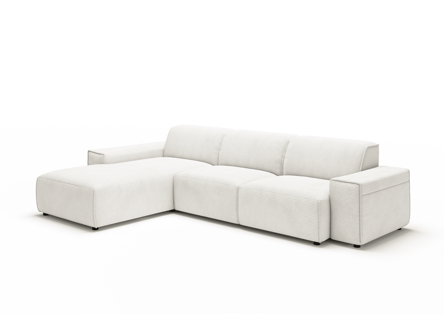 Sofa Viero – Wit – 299x189 cm - Marcottestyle Shop Lounge Left
