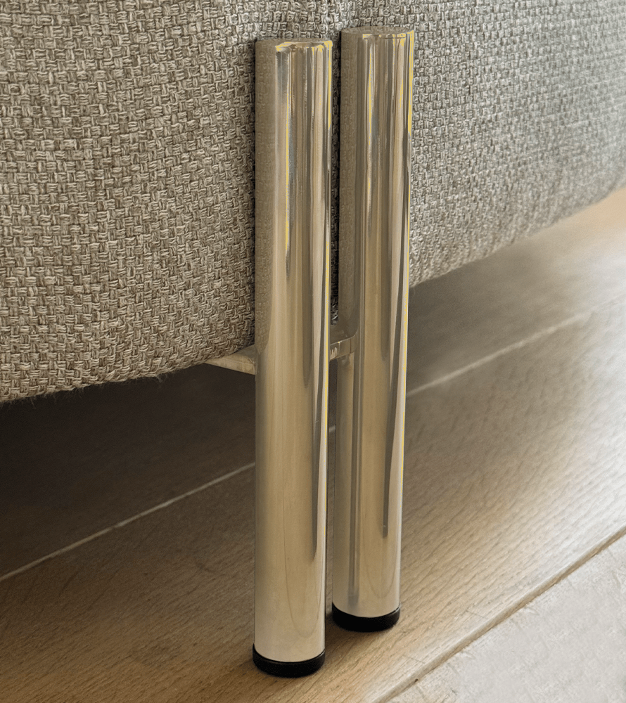 Sofa Yang - Hellgrau 276x146cm - Marcottestyle Shop Gold
