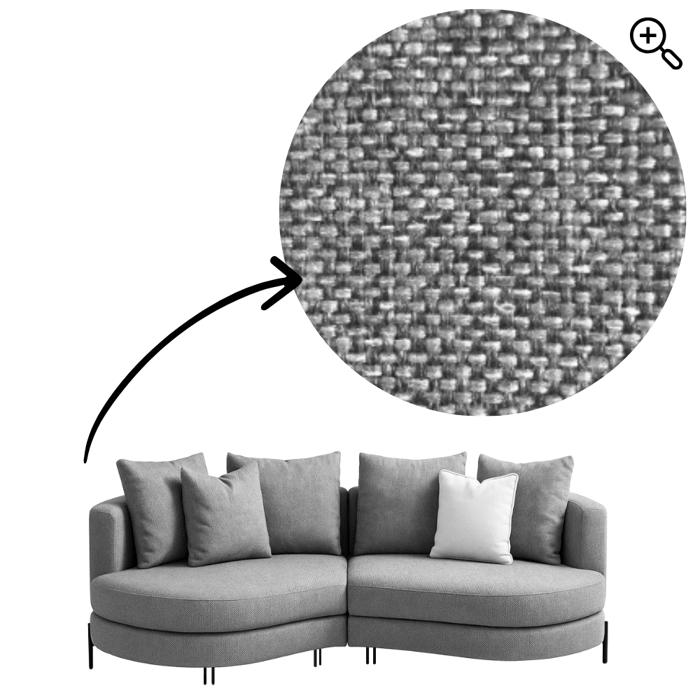 Sofa Yang - Hellgrau 276x146cm - Marcottestyle Shop Gold