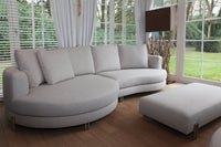 Sofa Yang - Hellgrau 276x146cm - Marcottestyle Shop Schwarz
