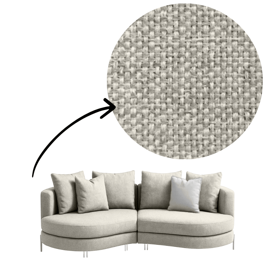 Sofa Yang - Zilver 276x146cm - Marcottestyle Shop Zwart