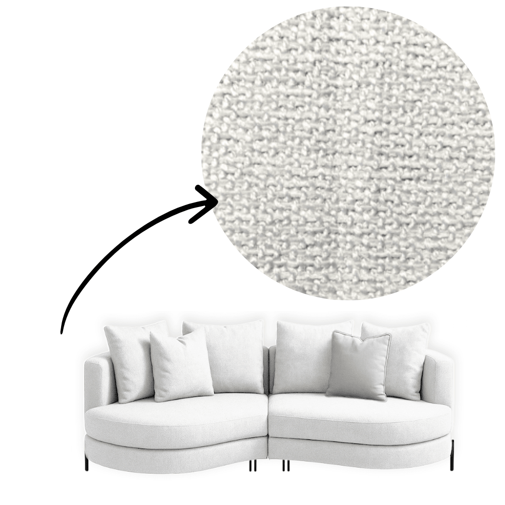 Sofa Yang - Weiß 276x146cm - Marcottestyle Shop Schwarz