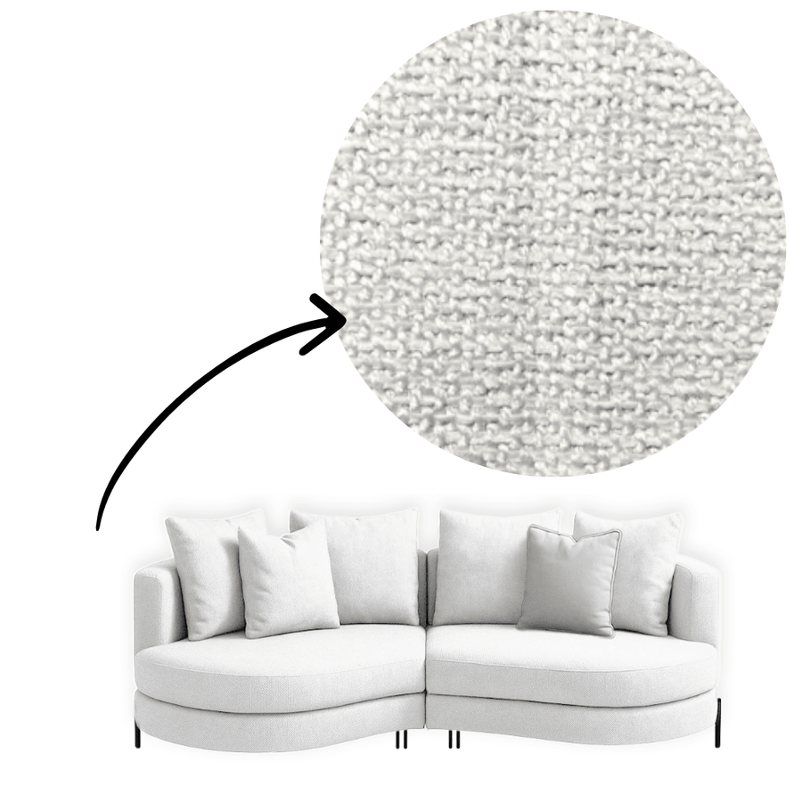 Sofa Yang - Weiß 276x146cm - Marcottestyle Shop Schwarz