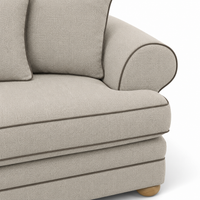 Sofa Berkley - 3 Seater - Beige - Modular Country Style Sofa - 300x98x80cm