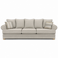Sofa Berkley - 3 Seater - Beige - Modular Country Style Sofa - 300x98x80cm