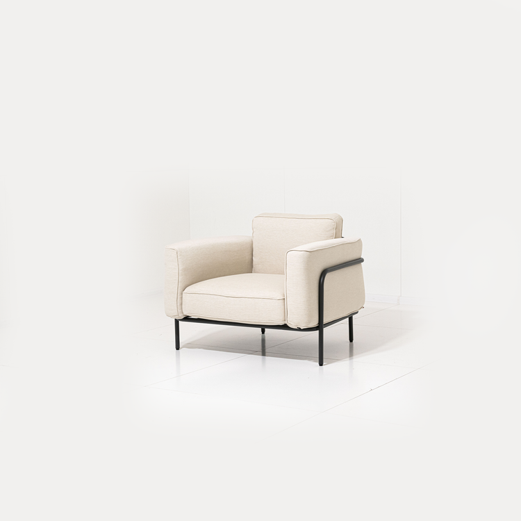 Outdoor Armchair Melan - White 100x88x76cm | Marcottestyle
