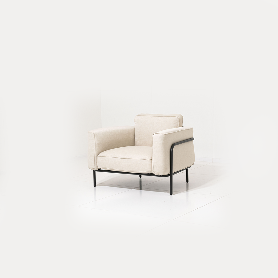 Outdoor Sessel Melan - Weiß 100x88x76cm