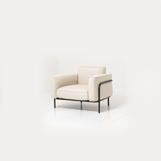 Outdoor Armchair Melan - Weiß 100x88x76cm | Marcottestyle