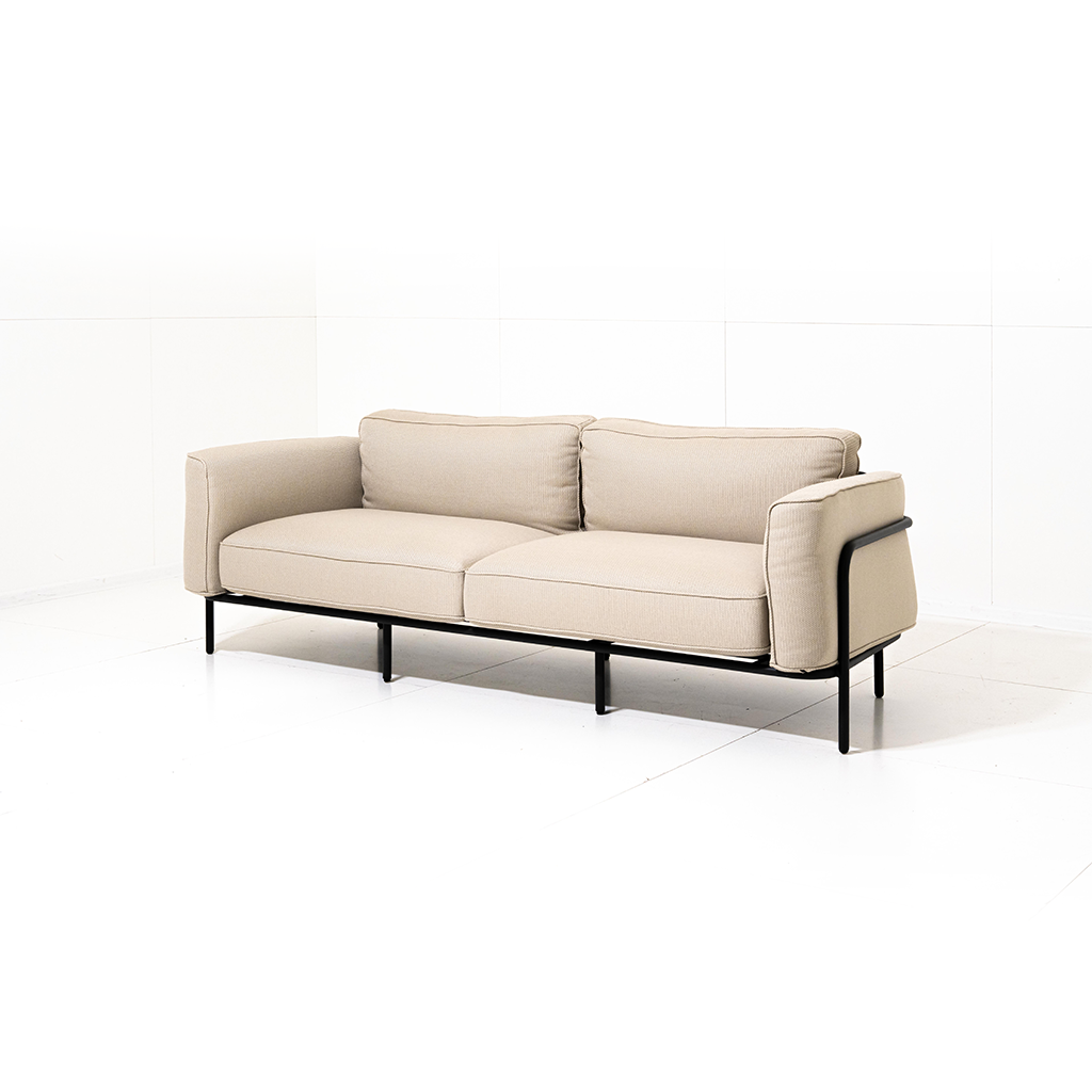 Outdoor Sofa Melan - Braun Sand 212x88x76cm | Marcottestyle