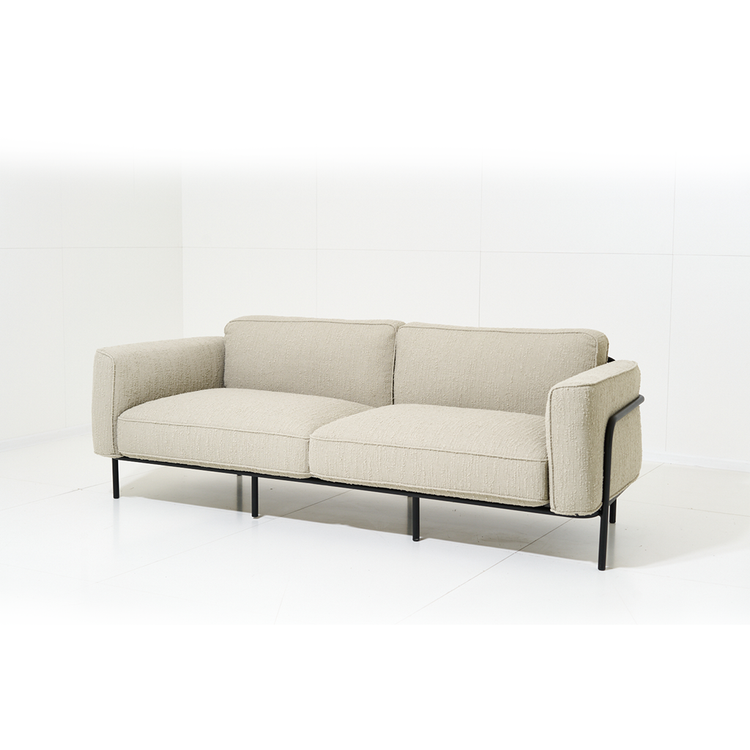 Outdoor Sofa Melan - Sand 212x88x76cm | Marcottestyle