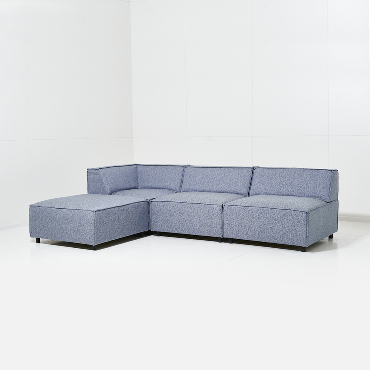 Outdoor Sofa Soleia - Blue 258x174x70cm | Marcottestyle