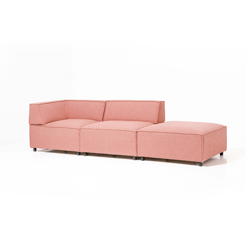 Outdoor-Sofa Soleia - Rosa 260x87x70cm