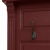 Coat Rack - Sologne - Solid Pine - 140 x 41 x 210 cm - Bordeaux