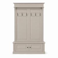 Coat Rack - Sologne - Solid Pine - 140 x 41 x 210 cm - Taupe