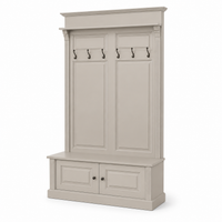 Coat Rack - Sologne - Solid Pine - 140 x 41 x 210 cm - Taupe