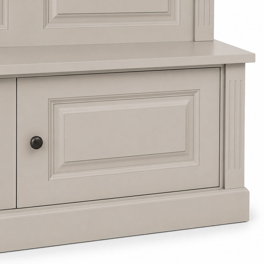 Coat Rack - Sologne - Solid Pine - 140 x 41 x 210 cm - Taupe