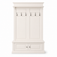 Coat Rack - Sologne - Solid Pine - 140 x 41 x 210 cm - White