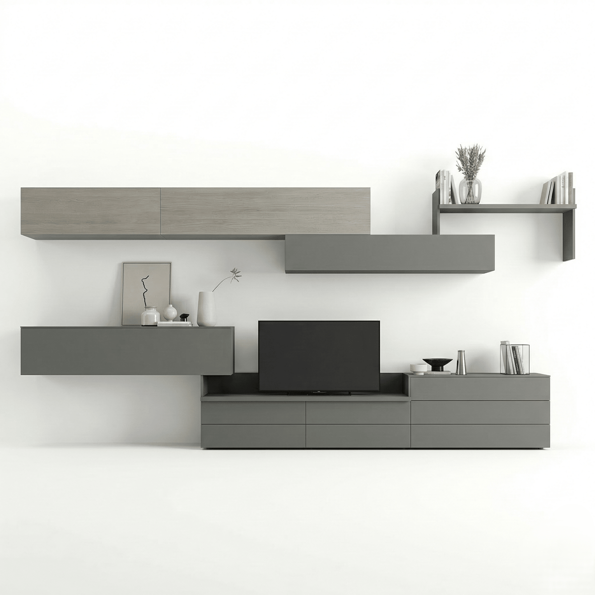Sovana Luxury Italian TV Wall Unit | Modern Floating Media Console - Marcottestyle Shop | Marcottestyle