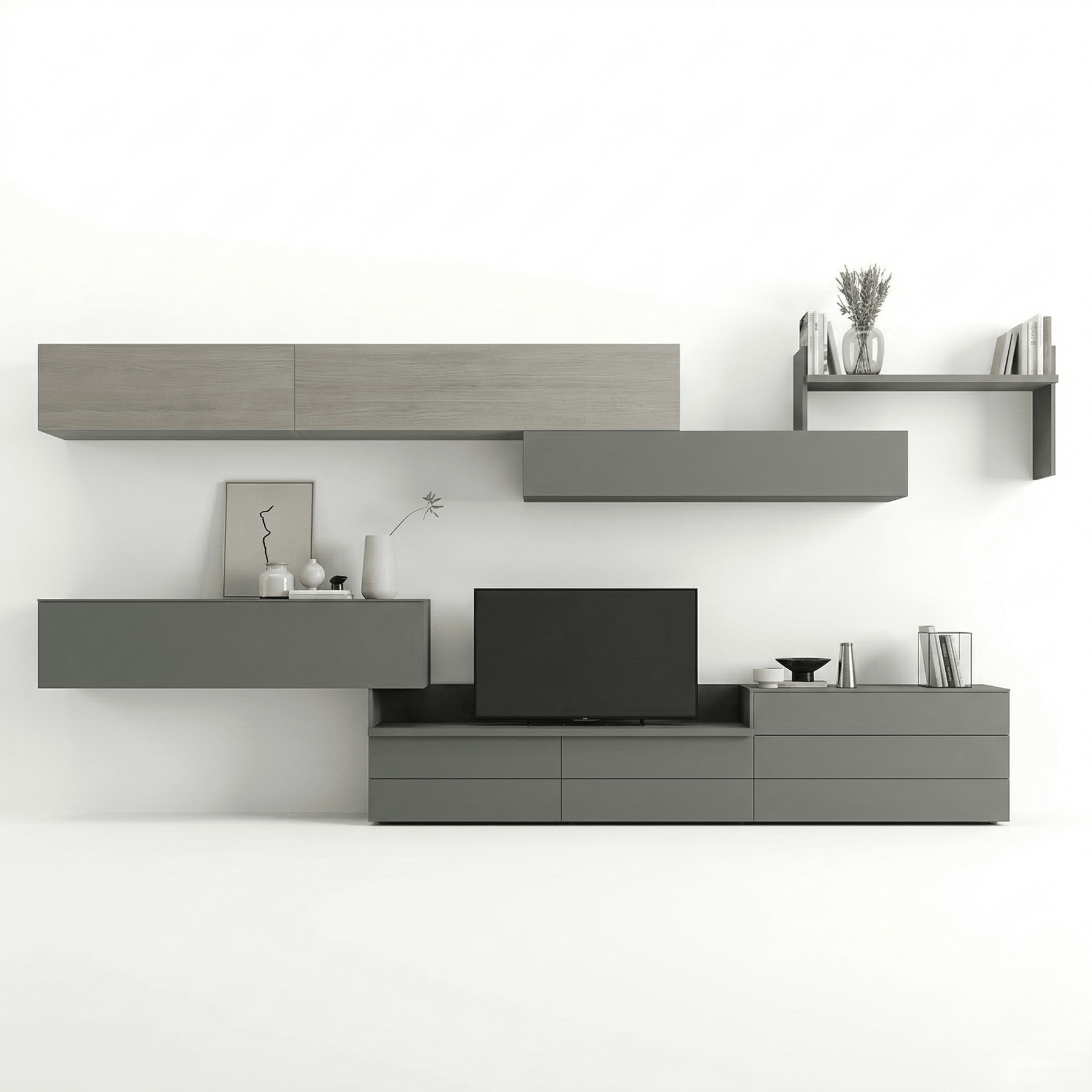 Sovana Luxury Italian TV Wall Unit | Modern Floating Media Console - Marcottestyle Shop