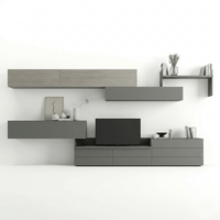Sovana Luxury Italian TV Wall Unit | Modern Floating Media Console - Marcottestyle Shop