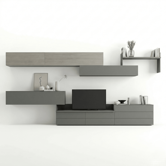 Sovana Luxury Italian TV Wall Unit | Modern Floating Media Console - Marcottestyle