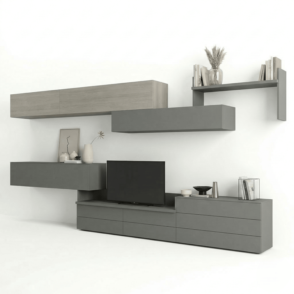 Sovana Luxury Italian TV Wall Unit | Modern Floating Media Console - View 2