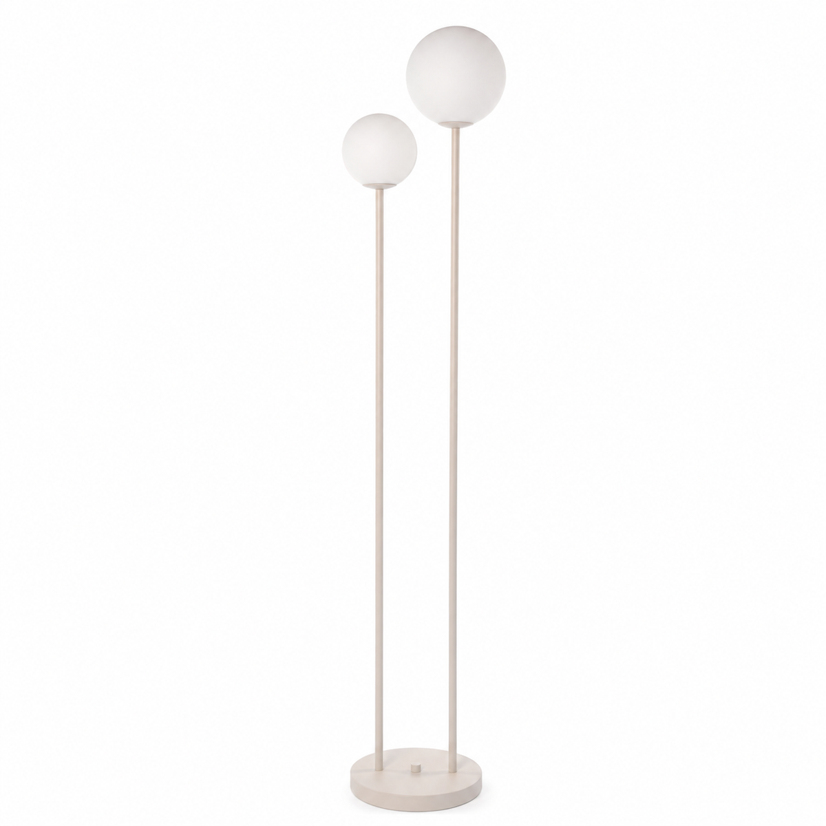 Floor Lamp Stella 3959S front view on white background with soft studio lighting showcasing beige fabric shade and elegant base design by Marcottestyle