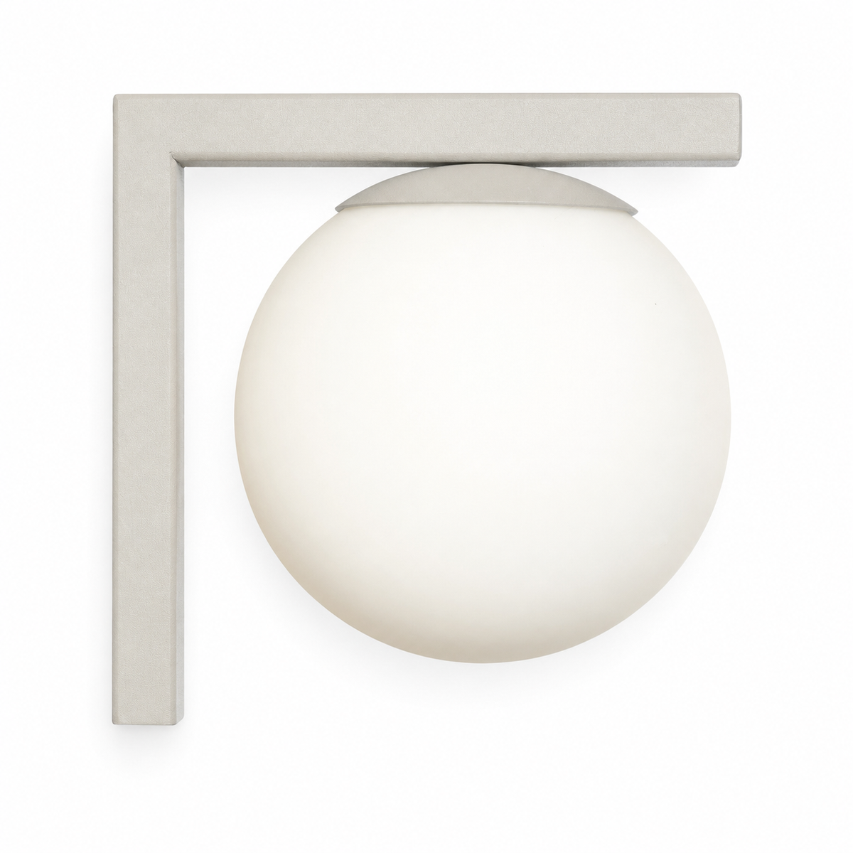 Wall Lamp Stella 7869O front view beige fabric shade on white background professional product photography by Marcottestyle