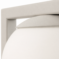 Wand Lamp Stella 7869O extreme close-up macro detail of beige fabric texture and material finish by Marcottestyle