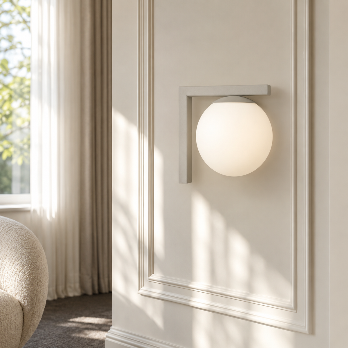 Wall Lamp Stella 7869O styled in modern luxury interior room setting with natural light by Marcottestyle