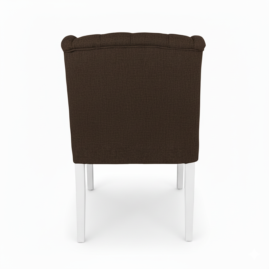 Dining Chair Canon – Brown - White feet