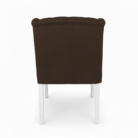 Dining Chair Canon – Brown - White feet