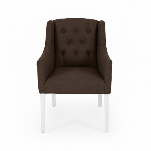 Dining Chair Canon – Brown - White feet