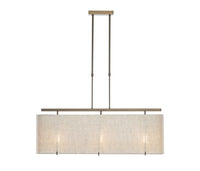 SUSPENSION 2610 - T3 - D100 - BRONZO 3X E27 METAL L100CM LAMPSHADE - Marcottestyle Shop