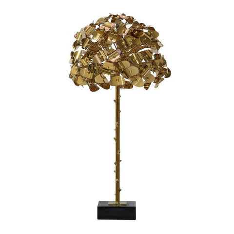 Table Lamp - Line Iris - MCS Polished Ti Gold