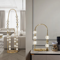 Tischlampe - Line Query - MCS Champagne Gold