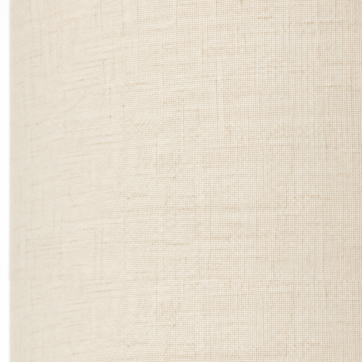 Close-up macro detail shot of Floor Lamp Thor 7082K showing intricate vlaslinnen fabric texture and material finish of the lampshade with professional macro photography on white background by Marcottestyle