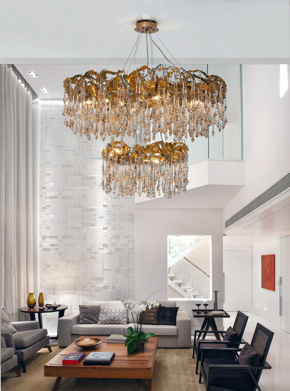 Pendant light - Line Sculpture Double | Marcottestyle
