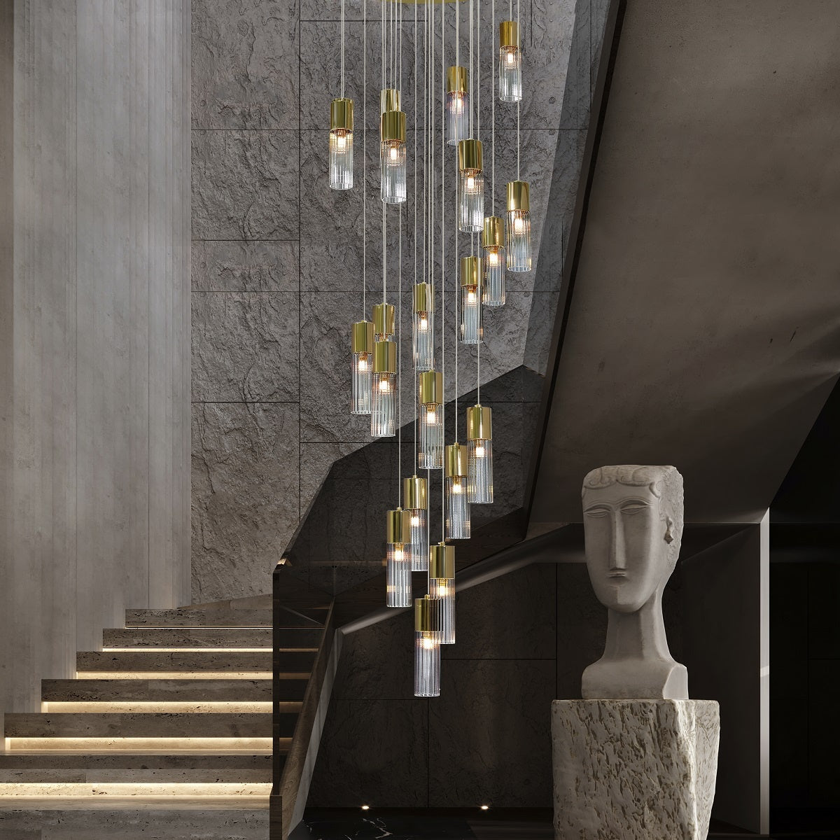 Pendant light - Line Tubes Medium | Marcottestyle