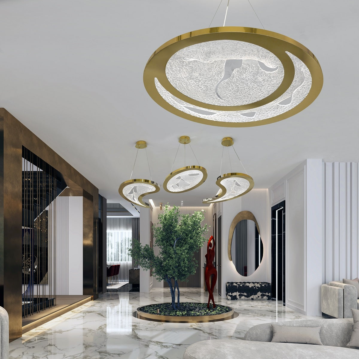 Pendant light - Line Shua Round | Marcottestyle