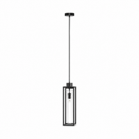 Hängelampe Tilda 7950B - 1xE27 - Schwarz pendant lamp - front view on white background