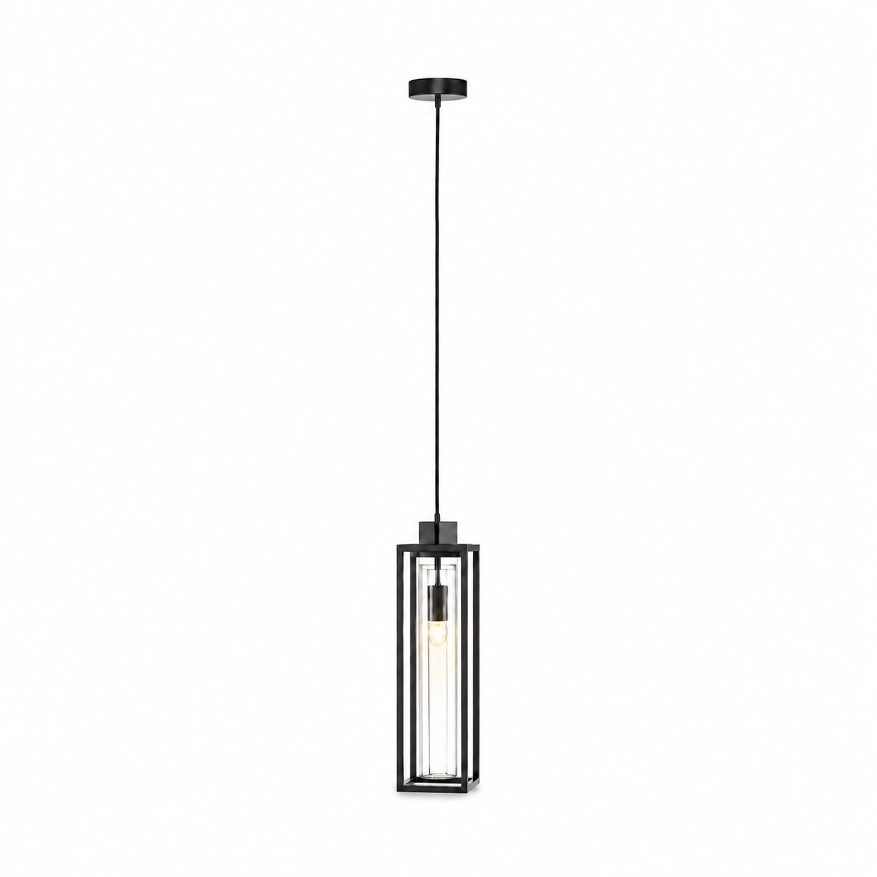 Hängelampe Tilda 7950B - 1xE27 - Schwarz pendant lamp illuminated mit warm light