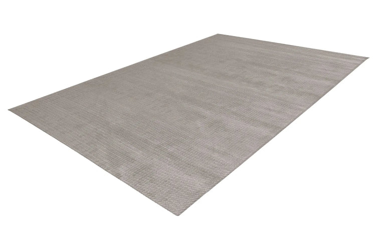 High-Pile Rug - Goronne Silver Grid 3