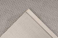 High-Pile Rug - Goronne Silver Grid 3